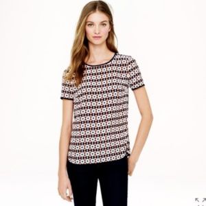 Multi-color silk blouse